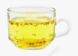 绿茶桂花茶素材优质花草茶叶高清图片