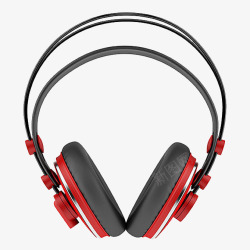 耳机结构爆炸双环红色炫酷大耳机高清图片