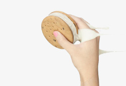 夹心饼干食品牛奶夹心饼干高清图片