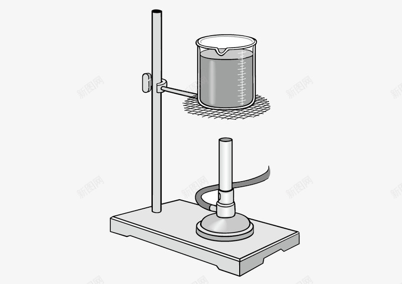 试管烧杯组合图png免抠素材_新图网 https://ixintu.com 支架 烧杯 燃烧 组合 试管
