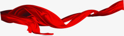手绘红色丝带促销海报素材