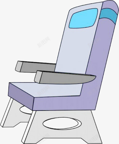 飞机座椅png免抠素材_新图网 https://ixintu.com 座椅 手绘 椅子 飞机座椅