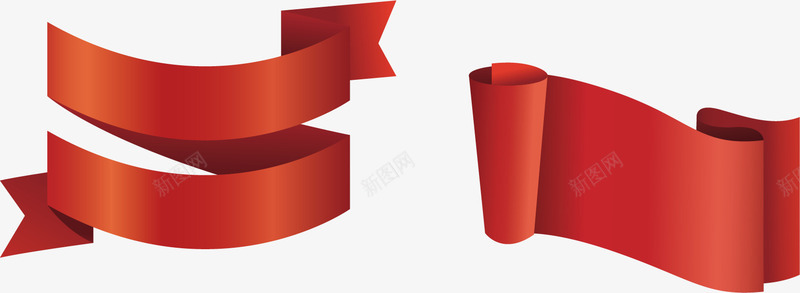 漂亮红飘带矢量图ai免抠素材_新图网 https://ixintu.com png礼带 丝带 漂亮 红丝带矢量 红丝带飘带礼带 飘带素材 矢量图