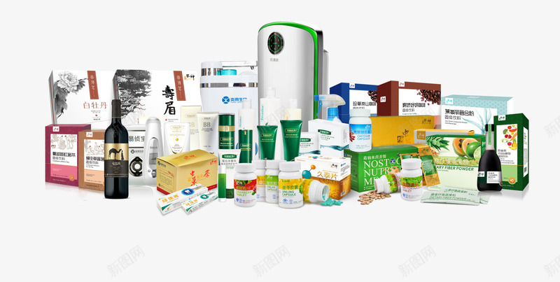 健康产品图png免抠素材_新图网 https://ixintu.com 健康产品 各类产品 洗面奶 红酒 茶叶