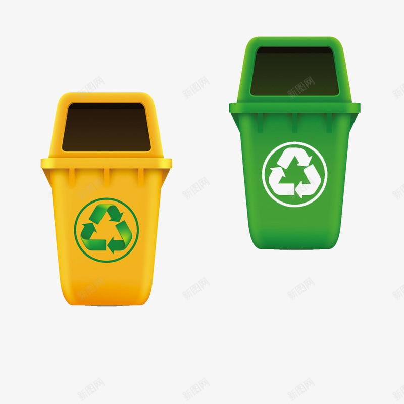 卡通的无毒安全垃圾桶的PSD分层png免抠素材_新图网 https://ixintu.com 安全保障 安全的产品 无毒 无毒标志 绿色生态 绿色的