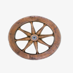 木制古董古代车轮高清图片