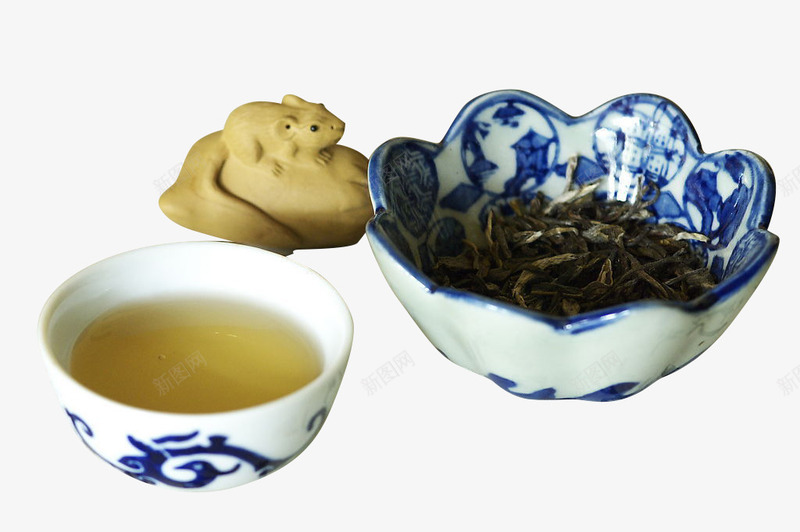 养生茶饮png免抠素材_新图网 https://ixintu.com 小型摆件 绿茶 茶具 茶叶
