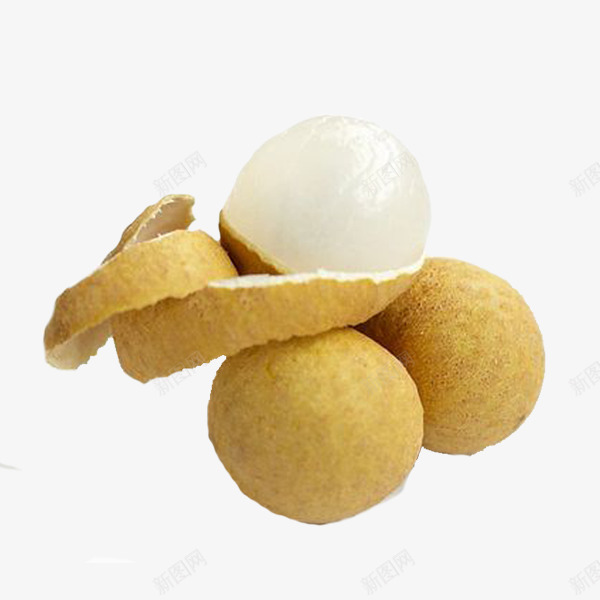 带皮龙眼png免抠素材_新图网 https://ixintu.com 味美多汁 夏季水果 新鲜龙眼 甜美 甜食 黄色水果