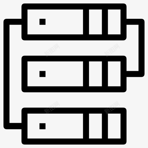 服务器图标png_新图网 https://ixintu.com 存储 托管 技术 数据库 文件服务器 网络的手势