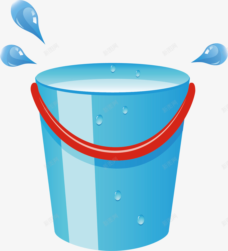 水桶png免抠素材_新图网 https://ixintu.com png 提水桶 水桶 水滴 清水 矢量素材
