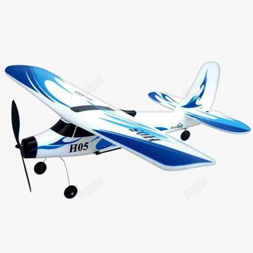 蓝色玩具飞机png免抠素材_新图网 https://ixintu.com 玩具 航模 蓝色 飞机