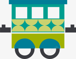 火车车厢内绿色简约火车车厢高清图片