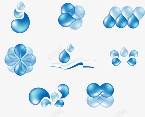 水滴图标合集图标
