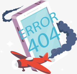 飞机失事错误页面素材