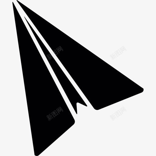 锋利的纸飞机图标png_新图网 https://ixintu.com 平面 折叠 有趣的折纸 艺术 飞机