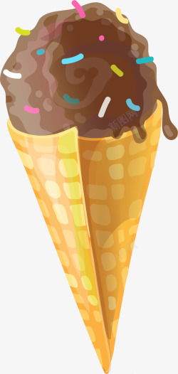 巧克力冰淇淋素材
