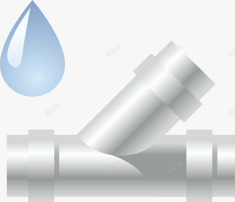 水管元素png免抠素材_新图网 https://ixintu.com png 元素 卡通 喷水水管 水滴 自来水
