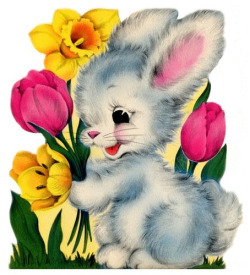 兔与花素材