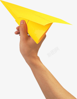 一只手拿着纸飞机素材