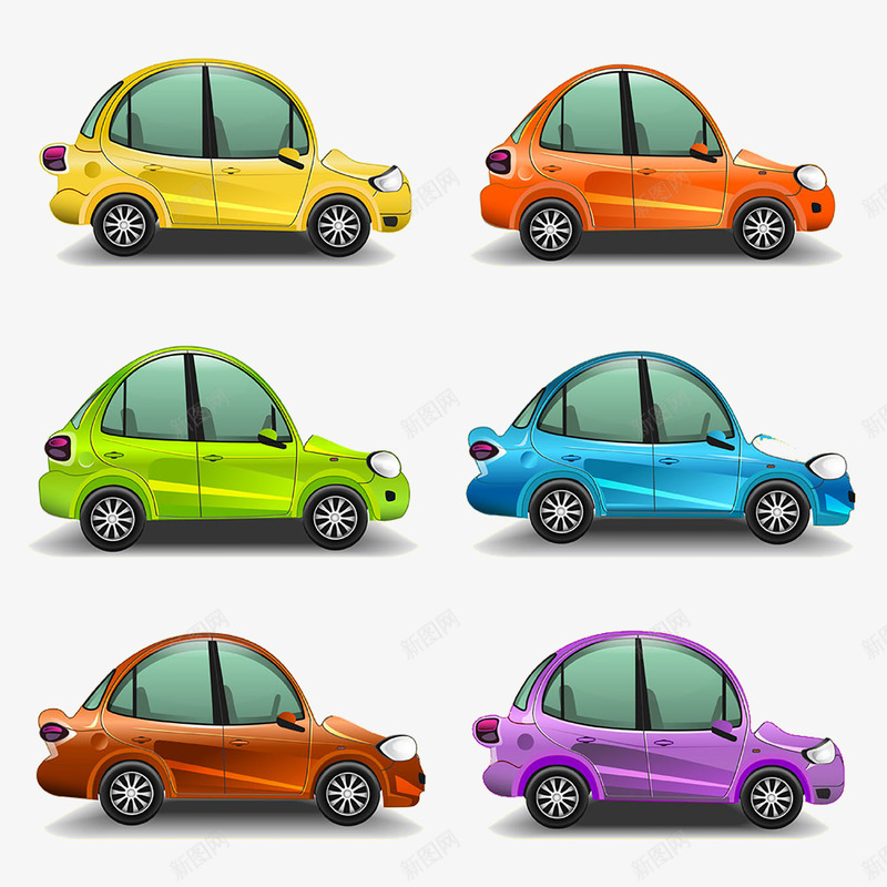 卡通汽车png免抠素材_新图网 https://ixintu.com 卡通的 发烧友 可爱的 小汽车 帅气的 彩色的 汽车音乐 组合 萌 音乐