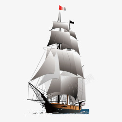 木质帆船木质帆船矢量图高清图片