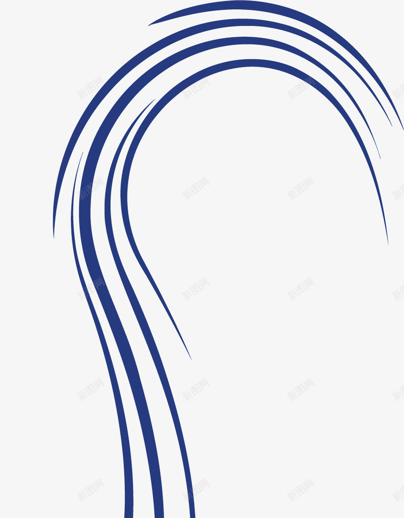 海浪弧度线png免抠素材_新图网 https://ixintu.com 弧度线 柔和曲线 柔和线条 波浪线 海浪线条 线条 蓝色 装饰曲线 风 飘逸曲线