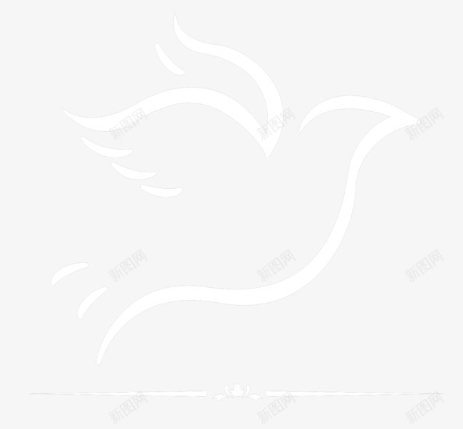 小鸟png免抠素材_新图网 https://ixintu.com 创意 手绘 线条 花纹 鸟