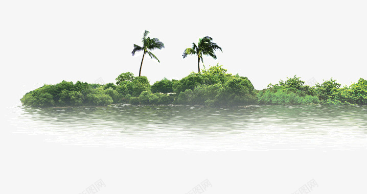海边的树林和椰子树png免抠素材_新图网 https://ixintu.com 凉爽 夏季 树林 椰子树 水边