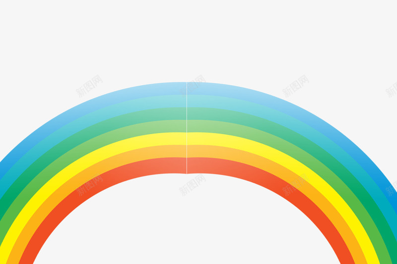 彩虹psd免抠素材_新图网 https://ixintu.com 夏季 彩虹素材 雨后彩虹
