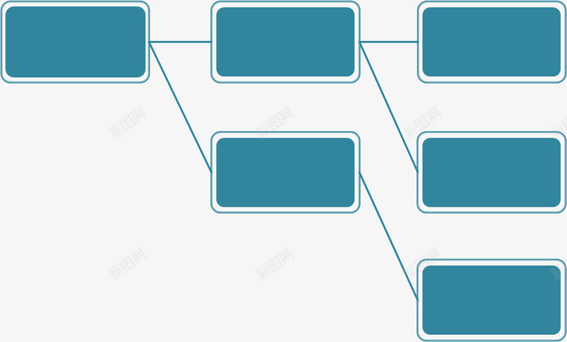 蓝色方块结构组合png免抠素材_新图网 https://ixintu.com 方块 树状图 组合 结构 蓝色