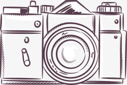 玩具素描素描复古相机高清图片