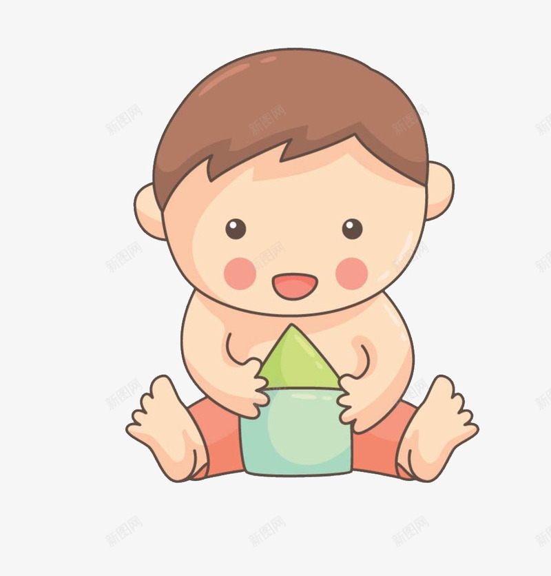 坐着的男孩png免抠素材_新图网 https://ixintu.com 卡通 可爱的 呆萌的 小孩 手绘 玩具 简笔