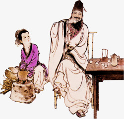 古代大夫中国风古代大夫医疗高清图片