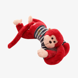 猴子毛绒玩具公仔布娃娃生肖长臂猴子高清图片