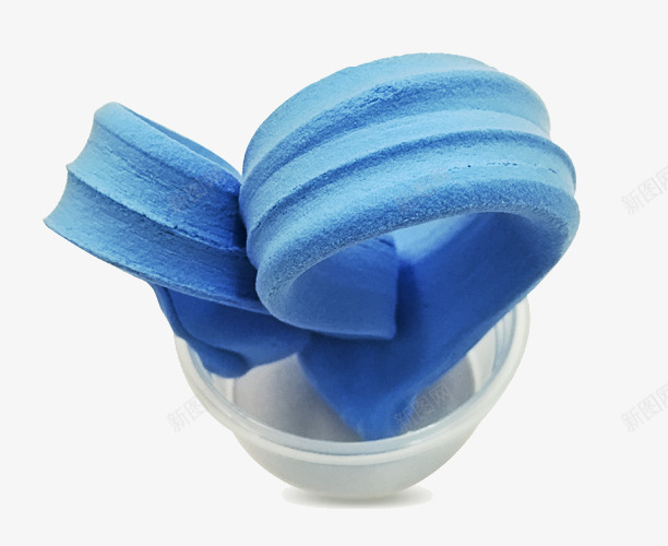 蓝色软陶泥png免抠素材_新图网 https://ixintu.com 产品实物 儿童玩具 可塑性强 安全 彩泥 蓝色软陶泥 软陶