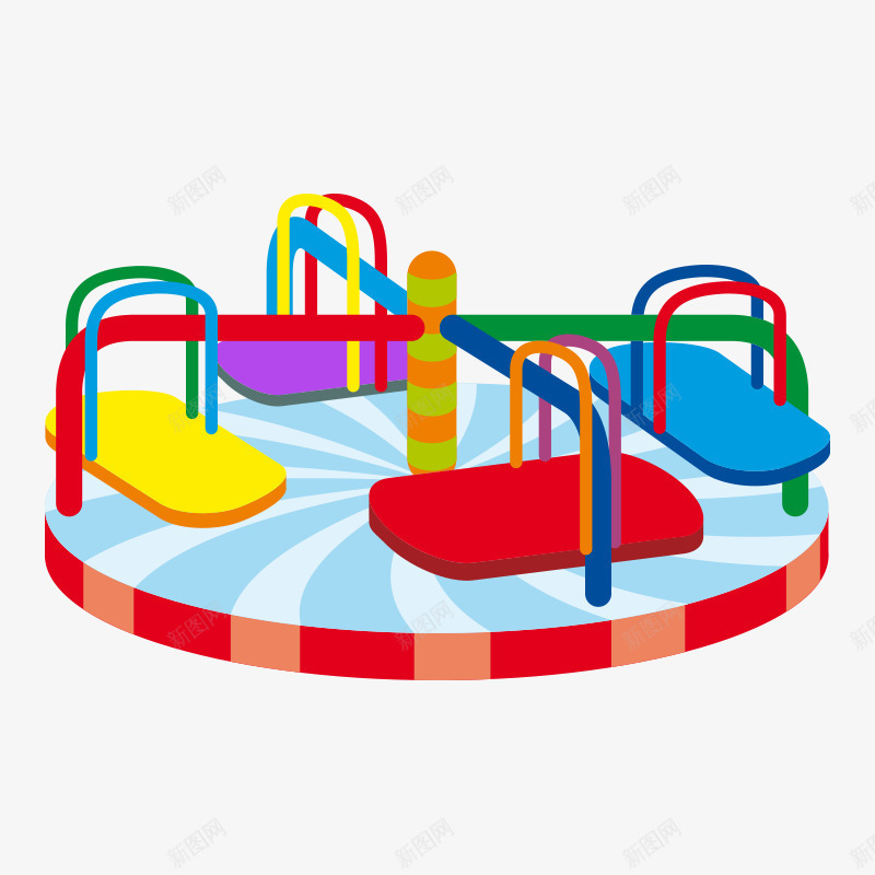 儿童玩具图标png_新图网 https://ixintu.com 健身玩具 儿童玩具 卡通 图标 标志 标识 游乐场 紫色 红色 蓝色 黄色
