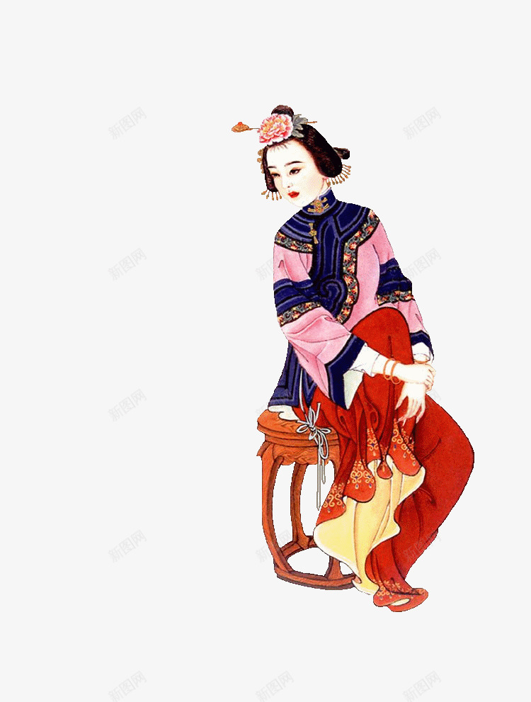 中国古代女子png免抠素材_新图网 https://ixintu.com 中国风 传统 古代 女性