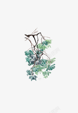 手绘树条素材
