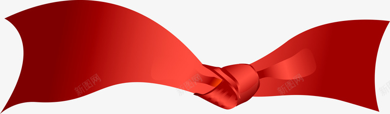 扁平化红丝带png免抠素材_新图网 https://ixintu.com 丝带 丝带横幅 复古 红丝带 红丝条 红色 装饰