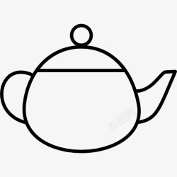 茶叶蒸煮工具茶壶图标高清图片