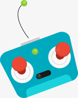 游戏的遥控器蓝色立体玩具遥控器高清图片