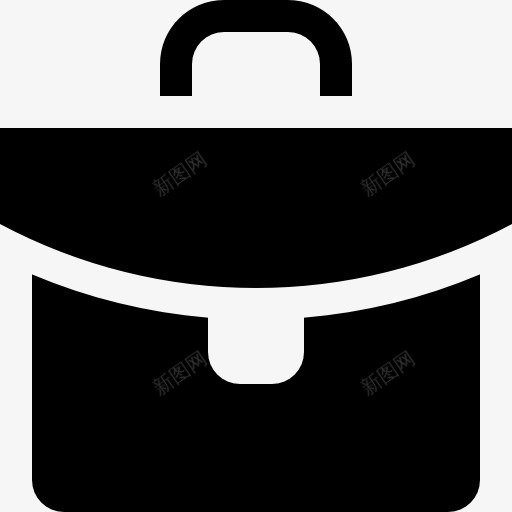 公文包黑色袋图标png_新图网 https://ixintu.com 业务 公文包 工具 工具和用具 箱包 组合 袋 黑
