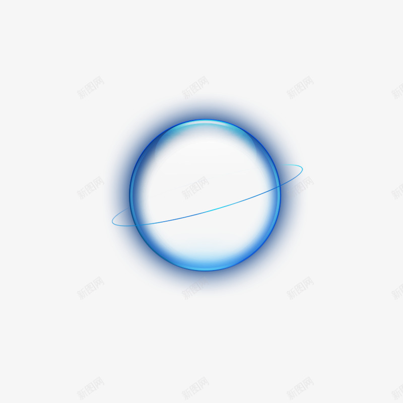 发光效果元素png免抠素材_新图网 https://ixintu.com 圆形 简约 蓝色 酷炫