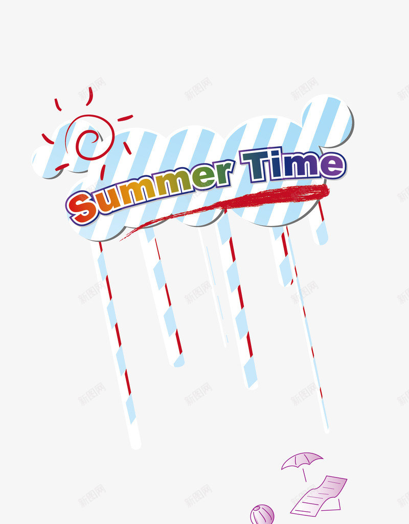 夏季度假海报png免抠素材_新图网 https://ixintu.com Time summer 乌云 创意 夏季 度假 旅游 海报设计 海边度假 阳光