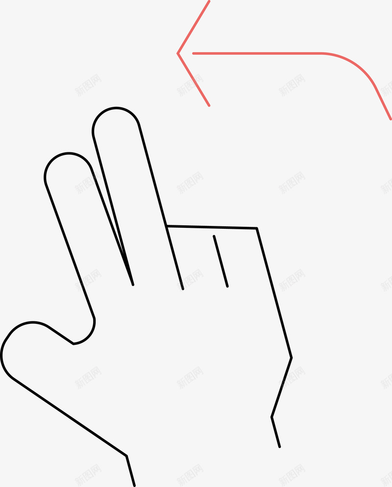 向左滑动的手势图图标png_新图网 https://ixintu.com touch touch手势 上下滑动 图标 圆环 手势 手势图标 手指 扫描 滑动 点击 箭头 触屏 触屏手势 高科技