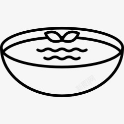 西班牙食品西班牙凉菜汤图标高清图片