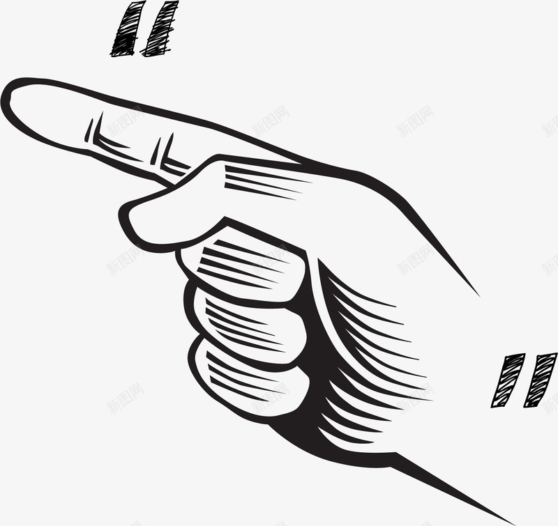 手绘手势手指png免抠素材_新图网 https://ixintu.com 卡通 手势 手指 手绘 手绘手势手指免费下载