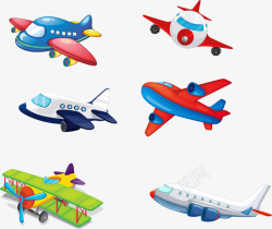 卡通滑翔机手绘小飞机高清图片