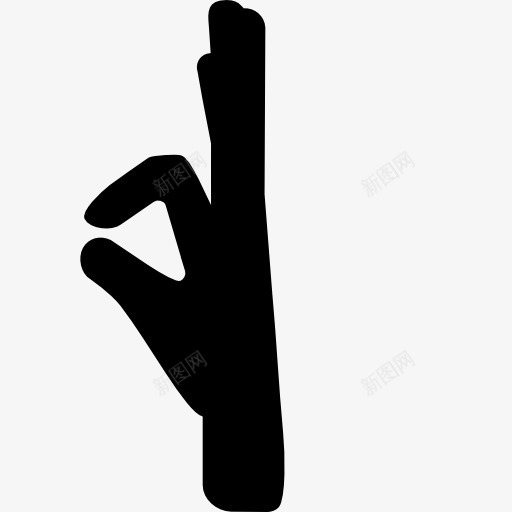 手指的姿势从侧面图标png_新图网 https://ixintu.com 侧视图 姿势 姿态 形状 手 手势 手指 手的图标 轮廓