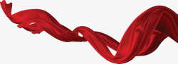 红色活动丝带漂浮素材